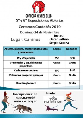 5° y 6° Exposiciones Abiertas Certamen Cordobés...
